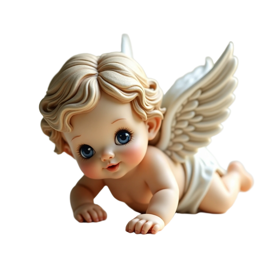 Cute Angelic Baby Statue