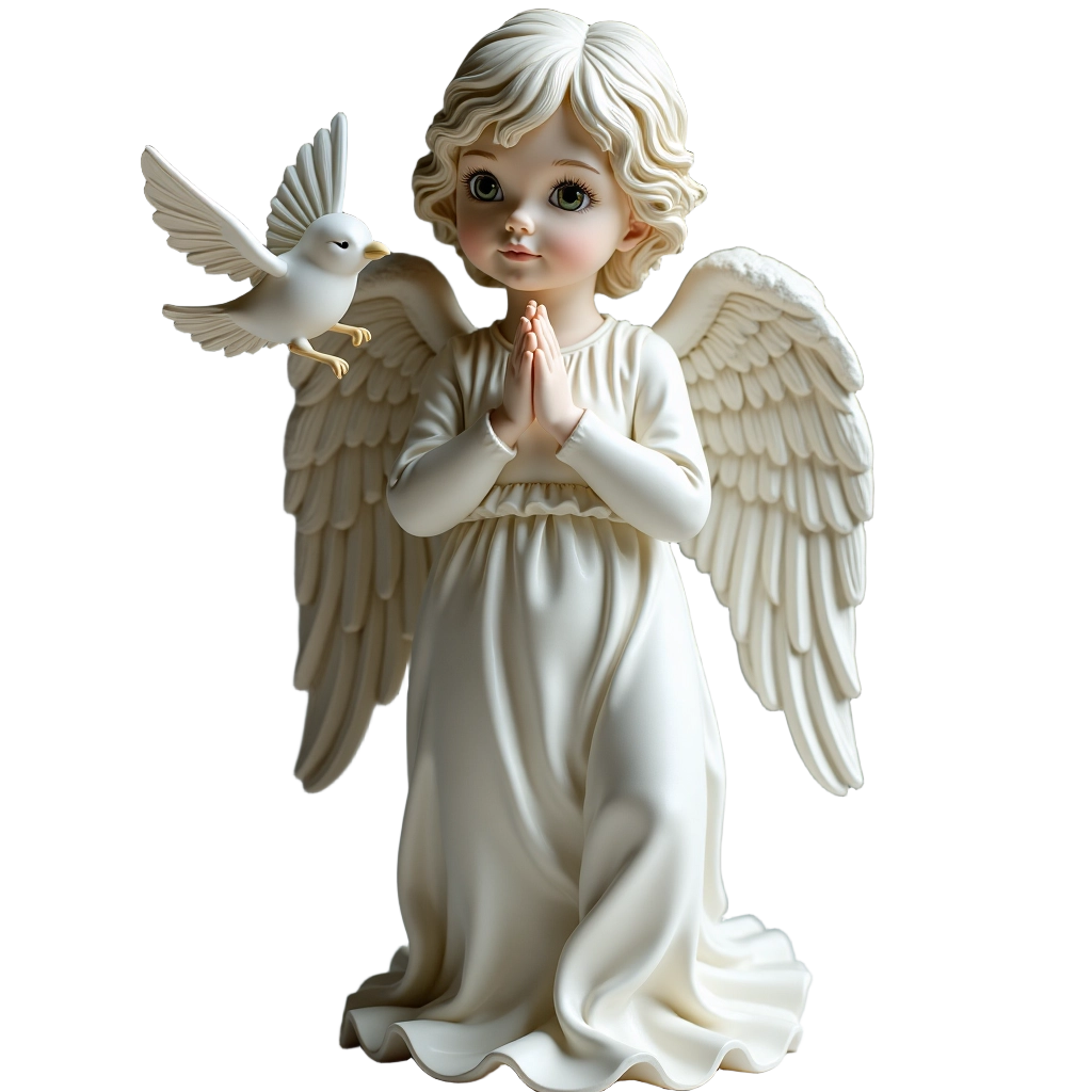 Praying Angel with Dove