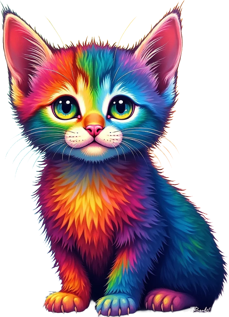 Rainbow Kitten