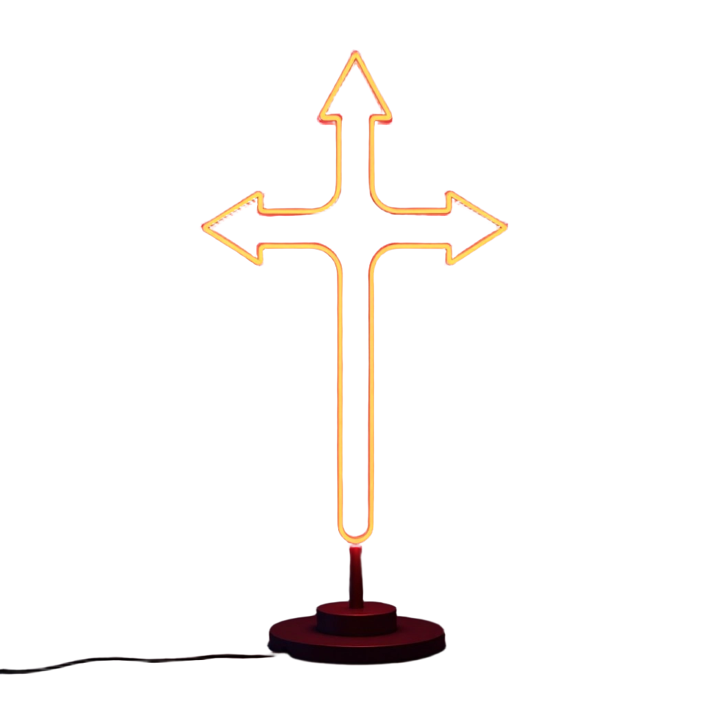 Neon Directional Sign