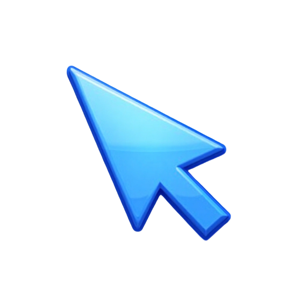 Blue Cursor Arrow Icon