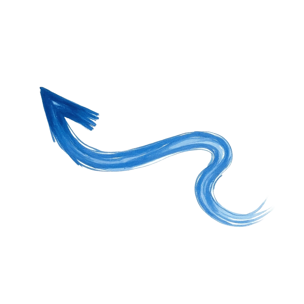 Blue Arrow Illustration