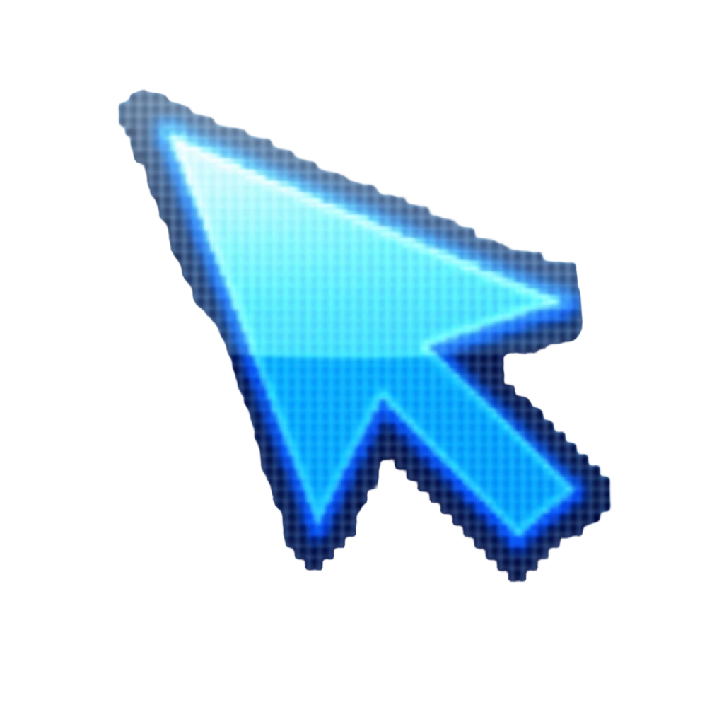 Blue Cursor Arrow Icon