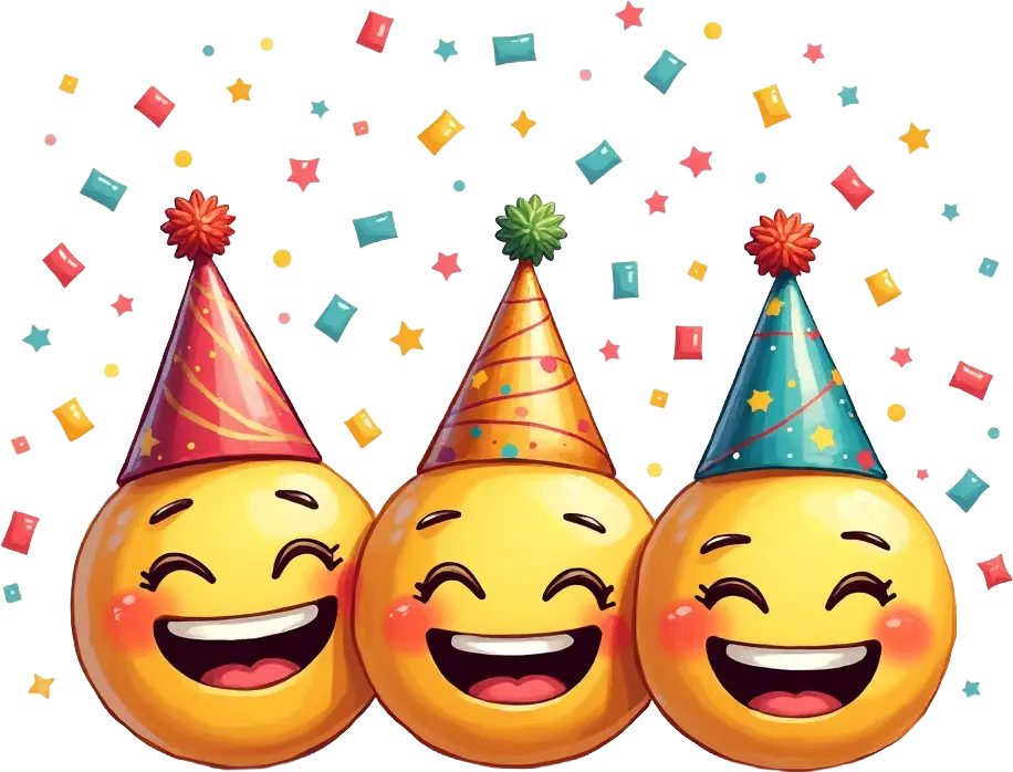 Celebratory Emoji Party