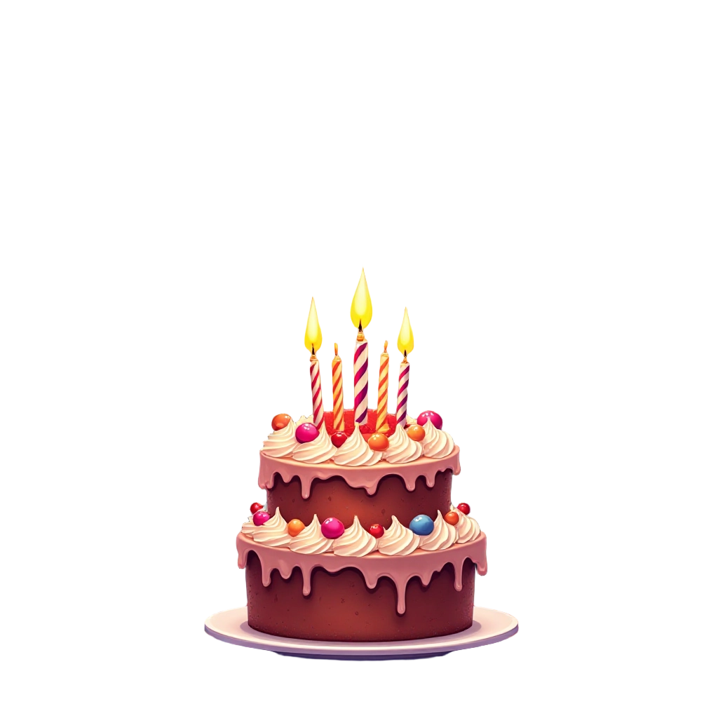 Birthday Cake with Candles