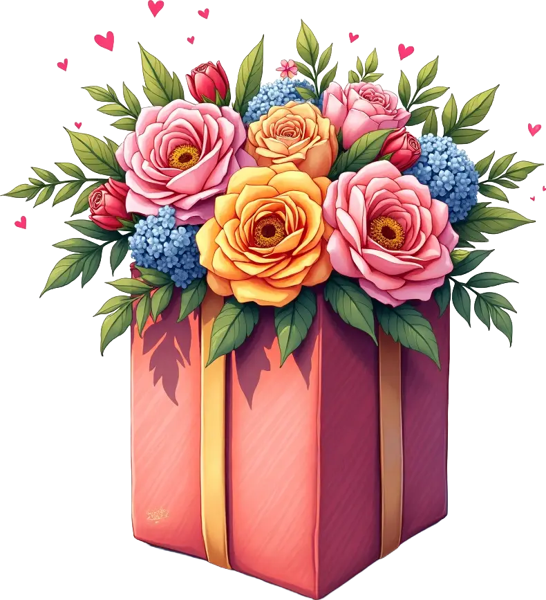 Elegant Floral Gift Box