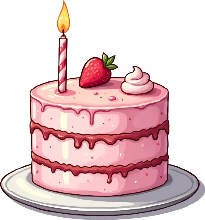 Strawberry Birthday Cake