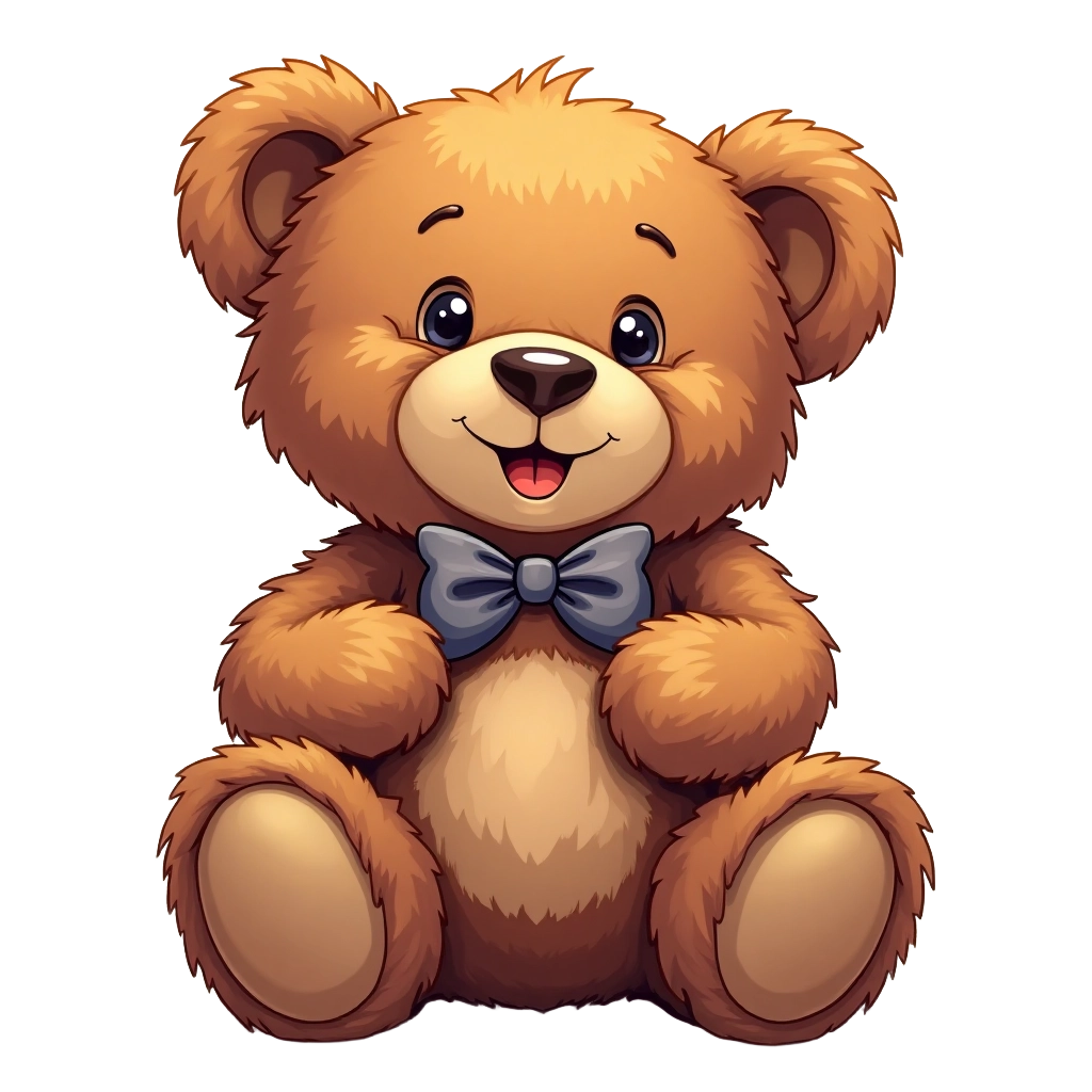 Adorable Teddy Bear with Bow Tie