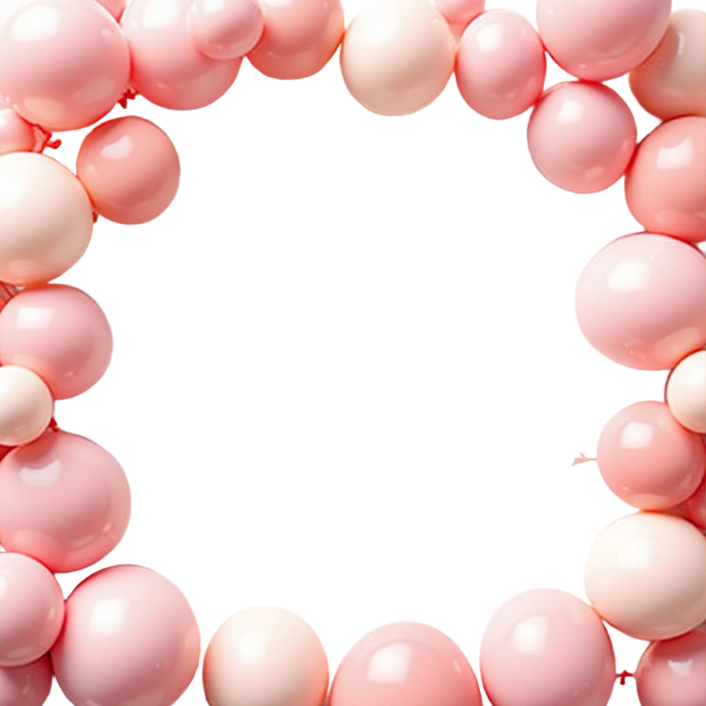 Pink Balloon Frame