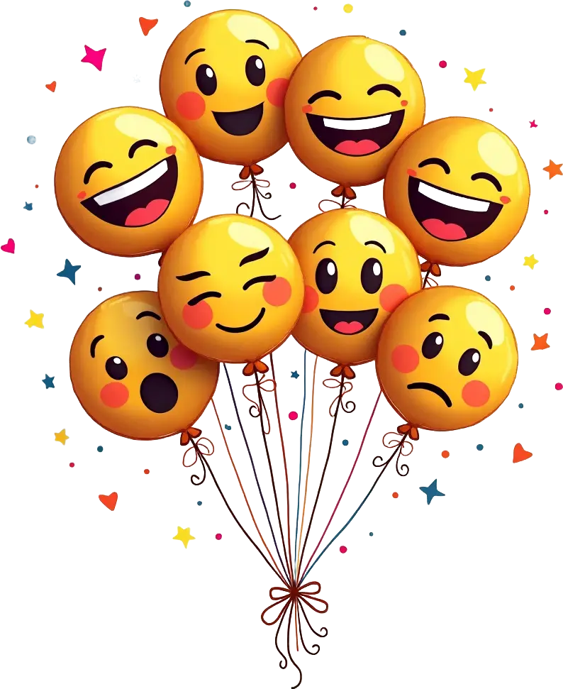 Joyful Emoji Balloons