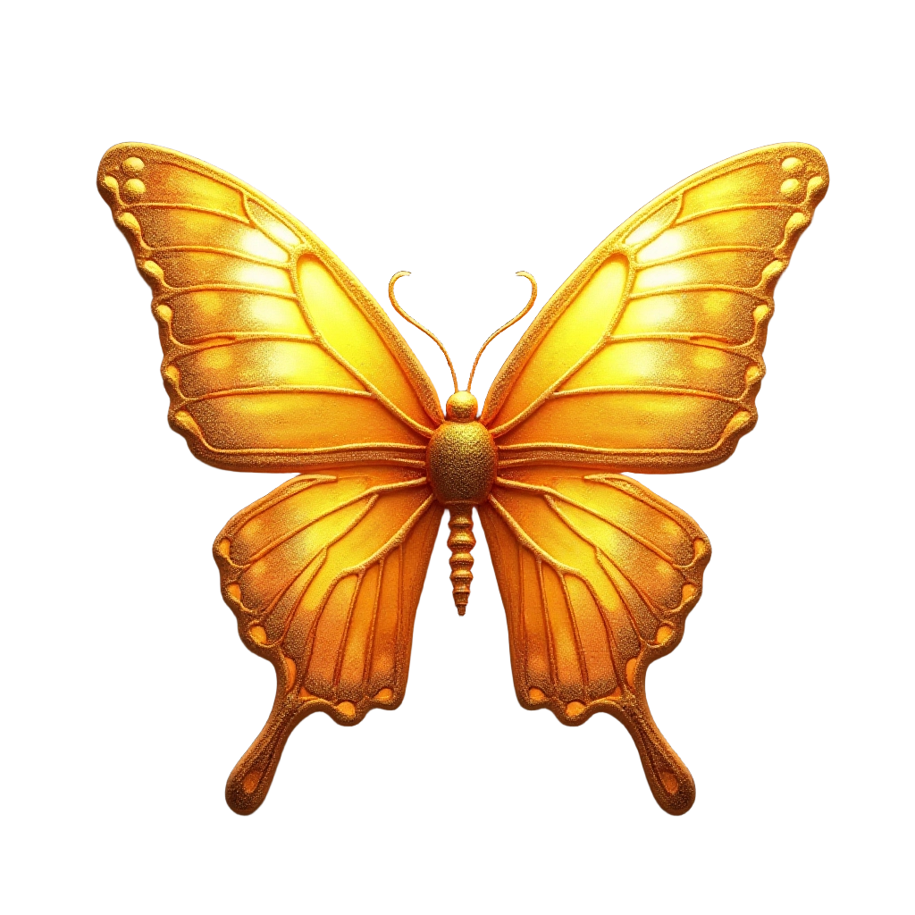 Golden Butterfly Emblem