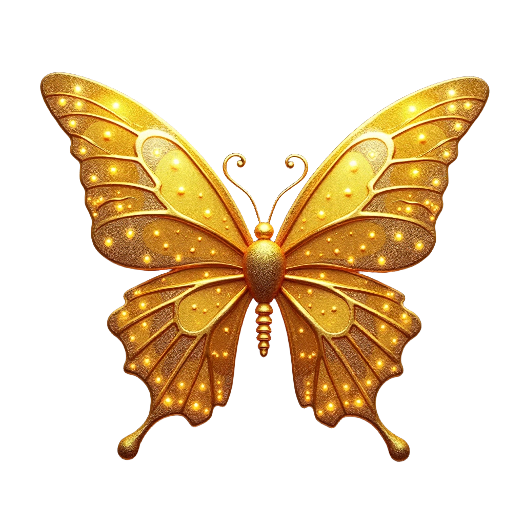 Golden Butterfly Emblem