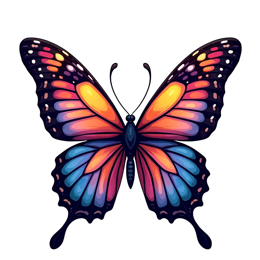 Vibrant Butterfly Illustration