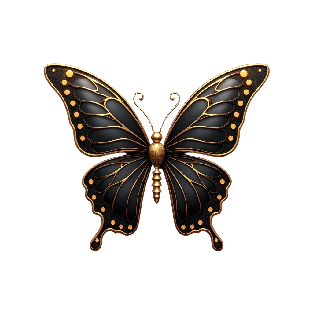 Golden Butterfly Emblem