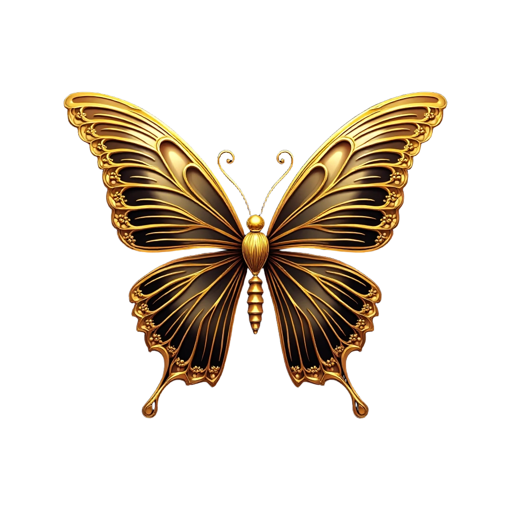 Golden Butterfly Emblem