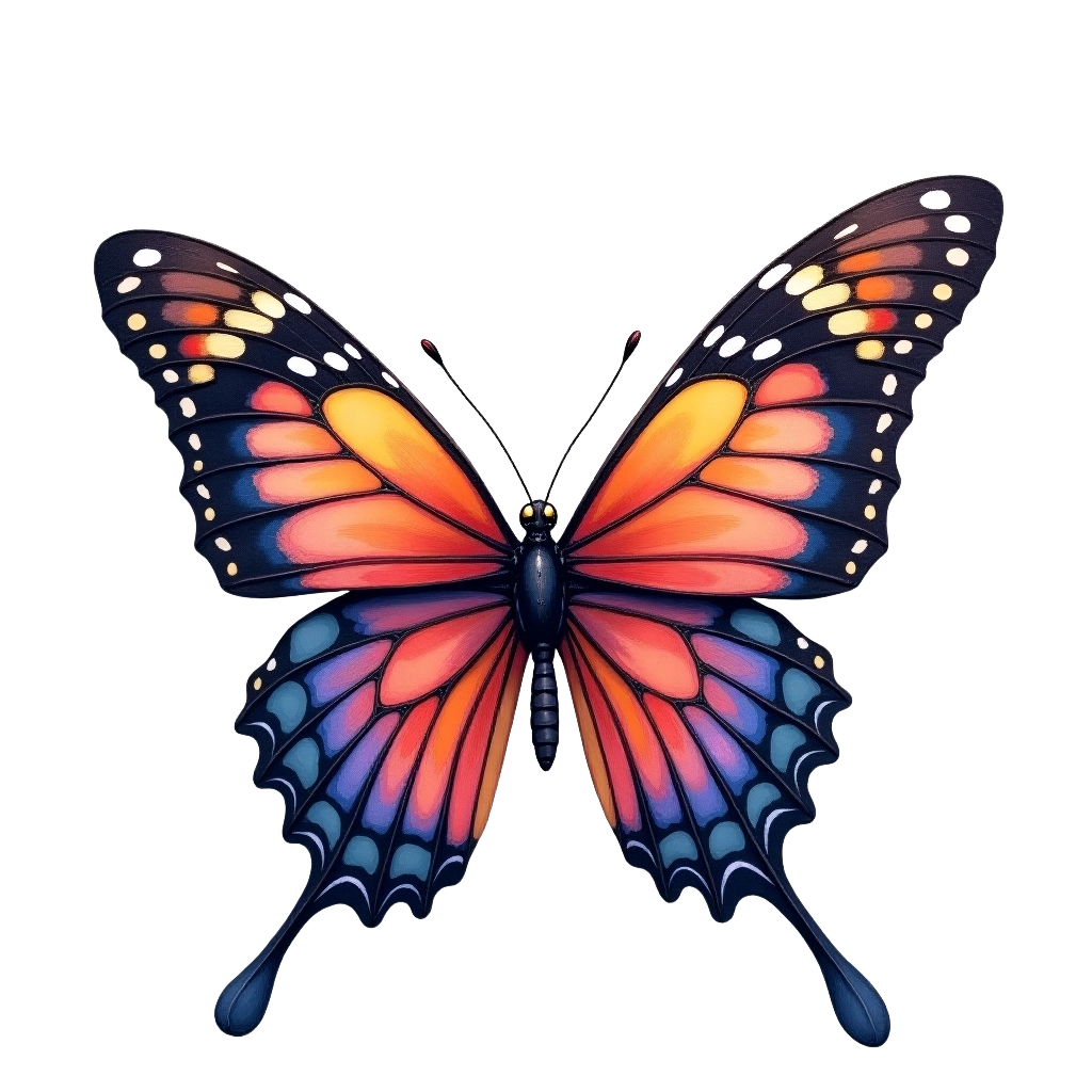 Monarch Butterfly Illustration