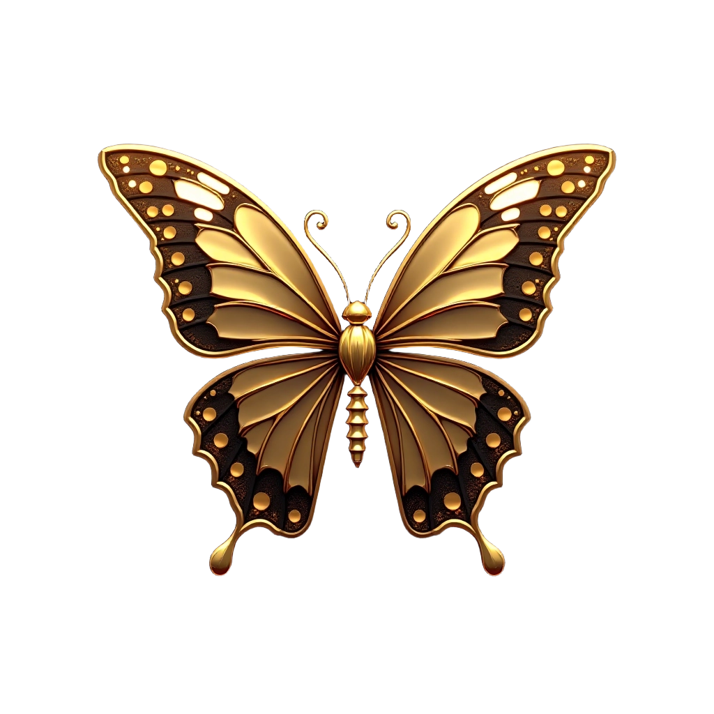 Golden Butterfly Emblem