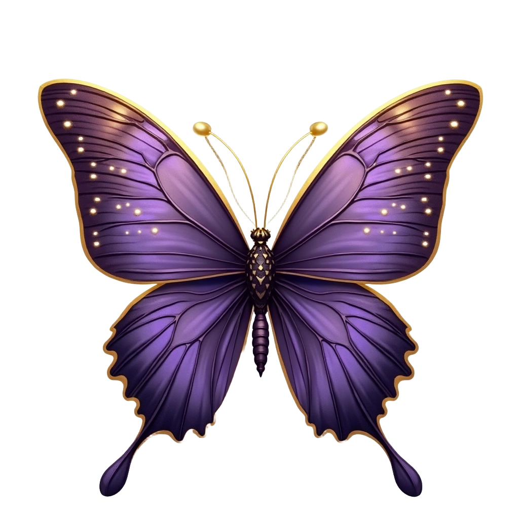 Majestic Purple Butterfly