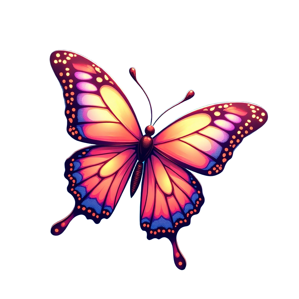 Vibrant Butterfly Illustration