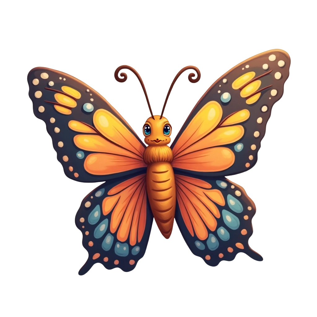 Monarch Butterfly Illustration