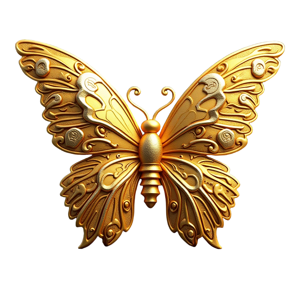 Golden Butterfly Emblem