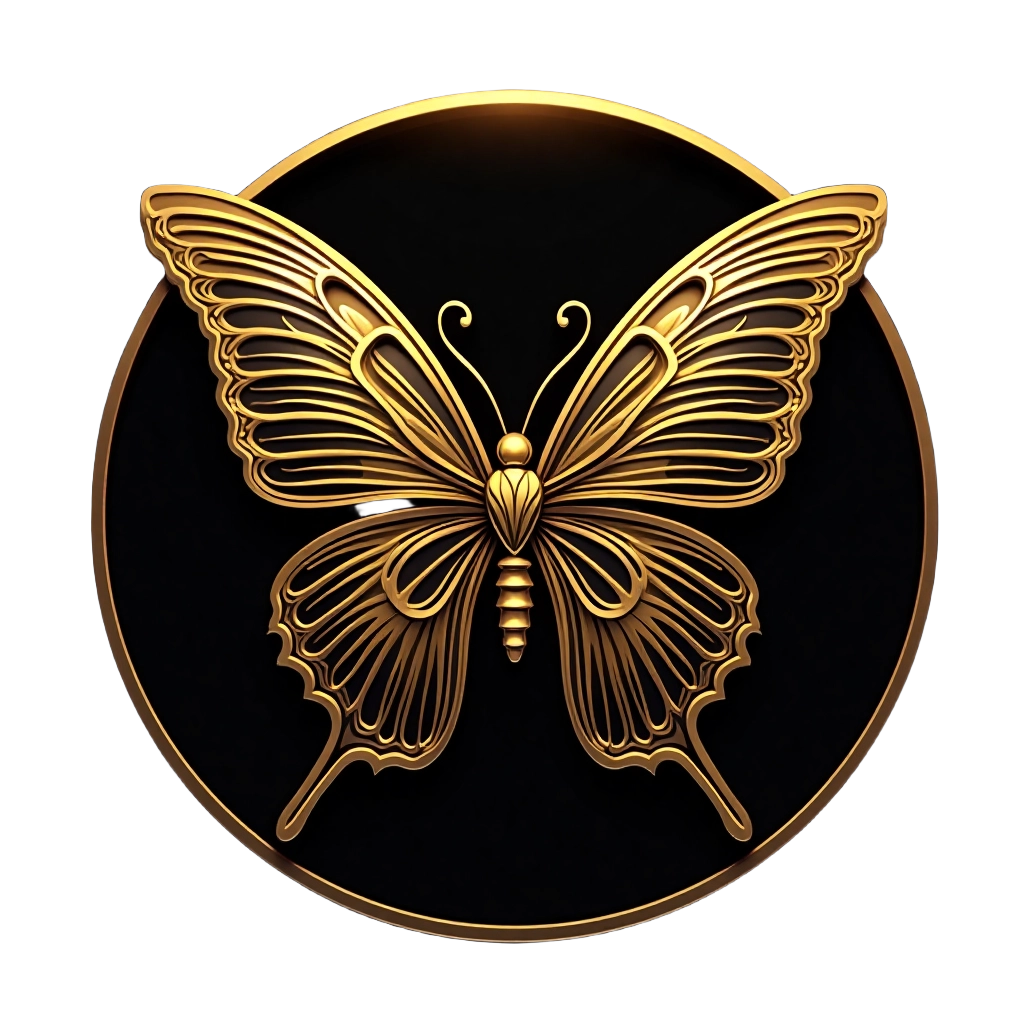 Golden Butterfly Emblem