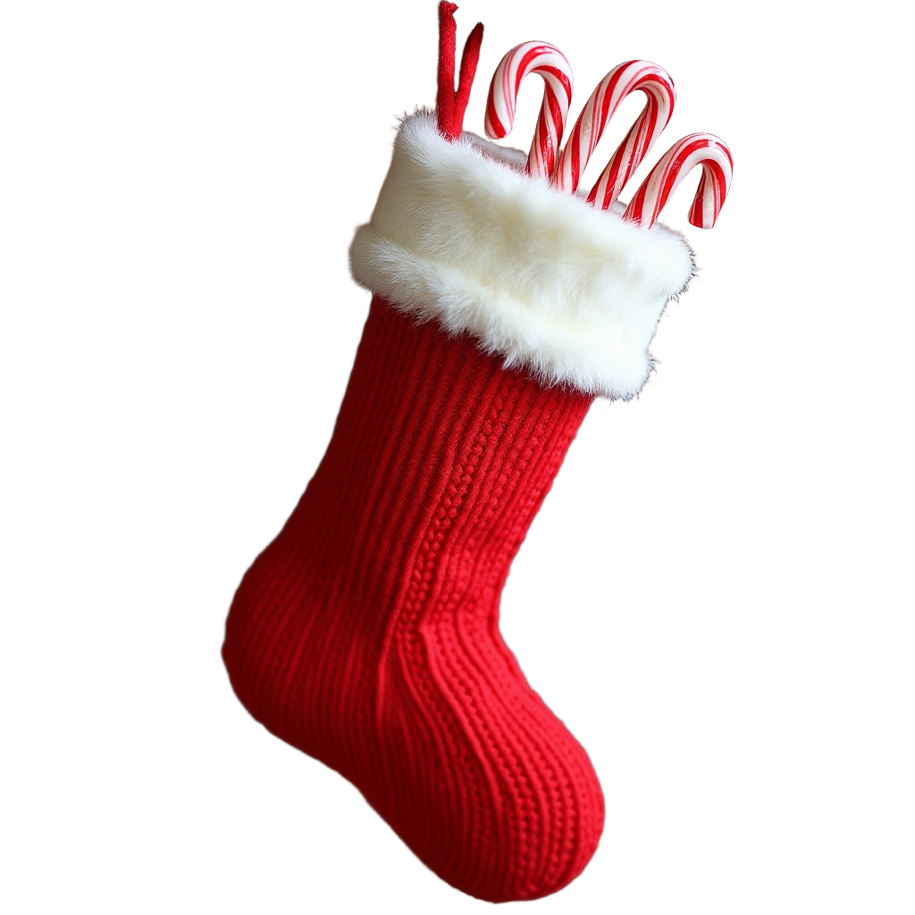 Christmas Stocking with Candy Canes