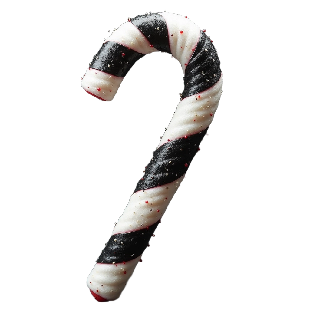 Black and White Candy Cane