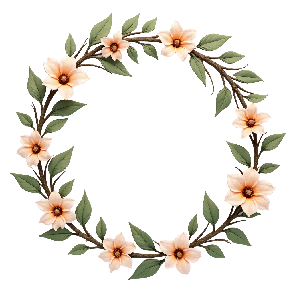 Floral Wreath Illustration