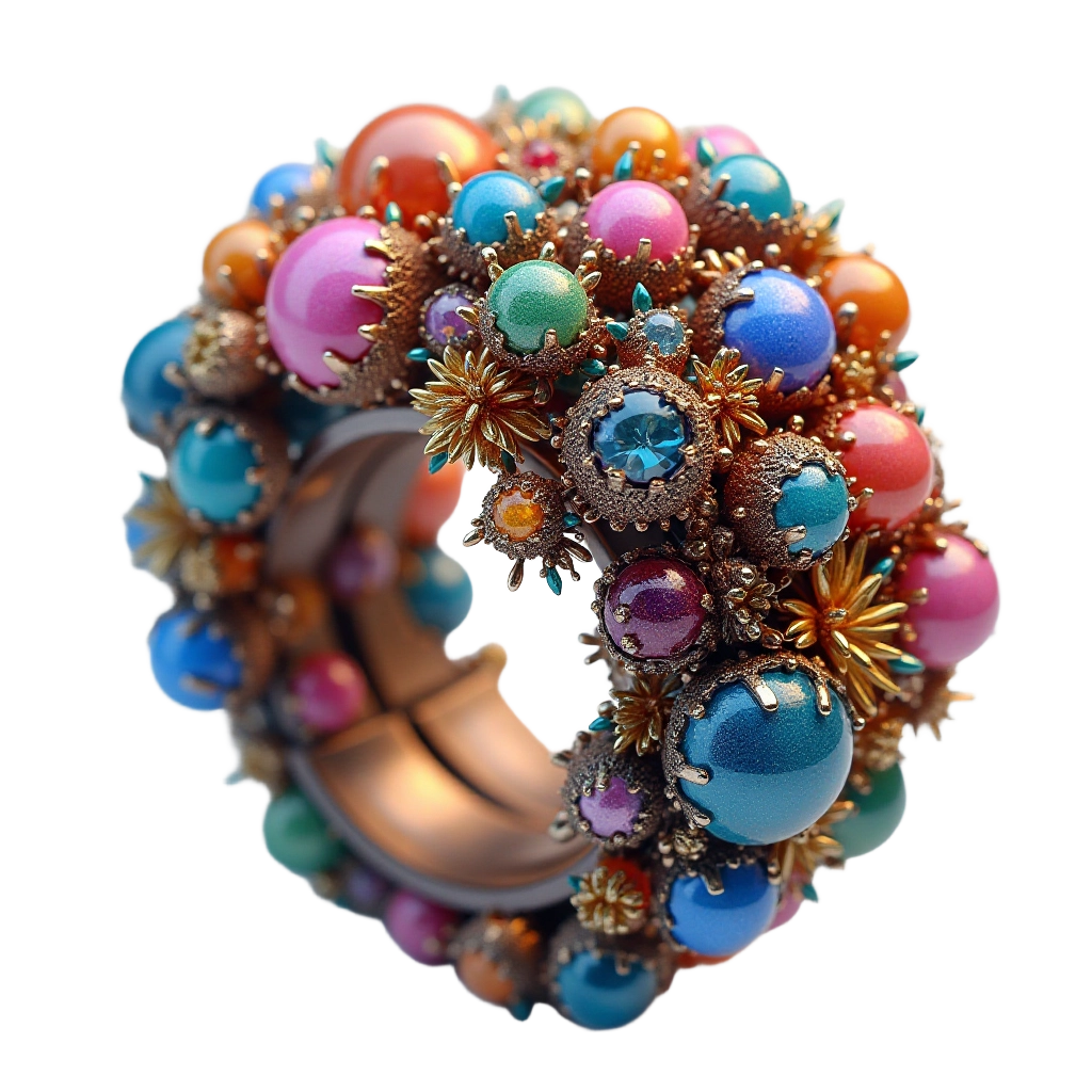 Colorful Beaded Ring