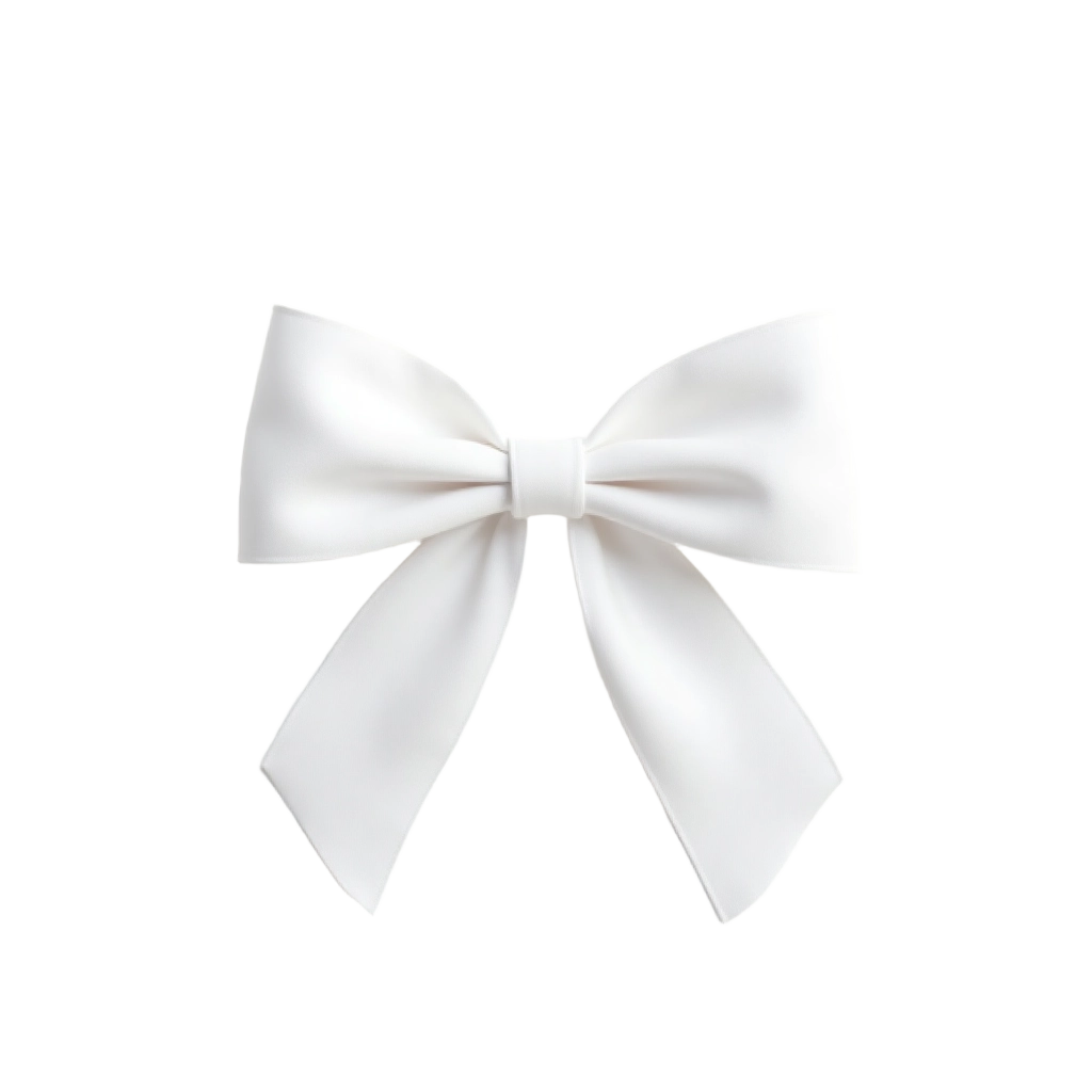 Elegant White Bow