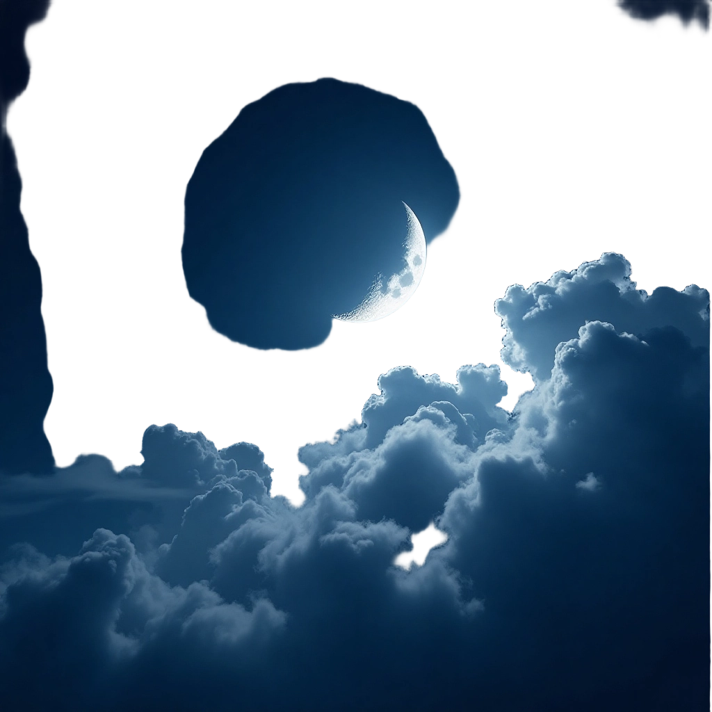 Moonlight Through the Clouds