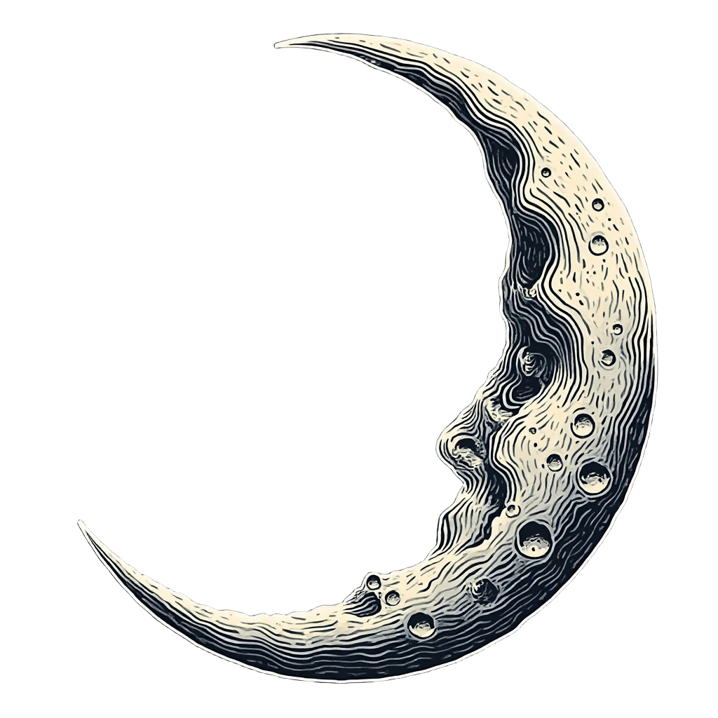 Celestial Crescent Moon