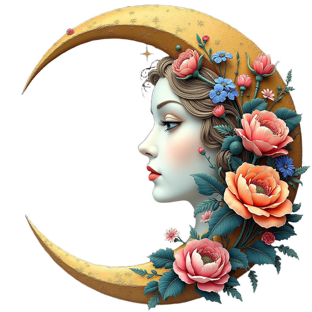 Floral Moon Goddess