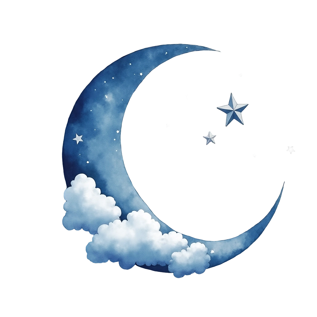 Crescent Moon and Stars