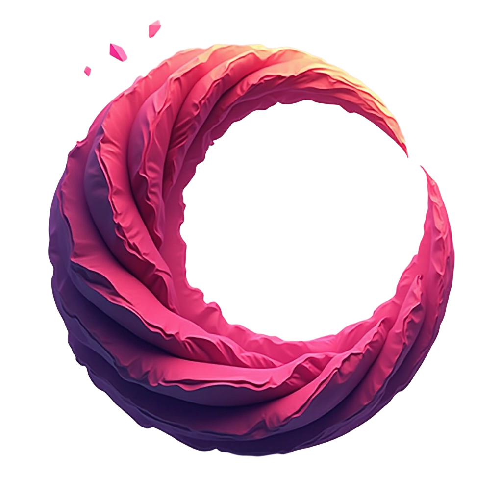 Crescent Fabric Swirl