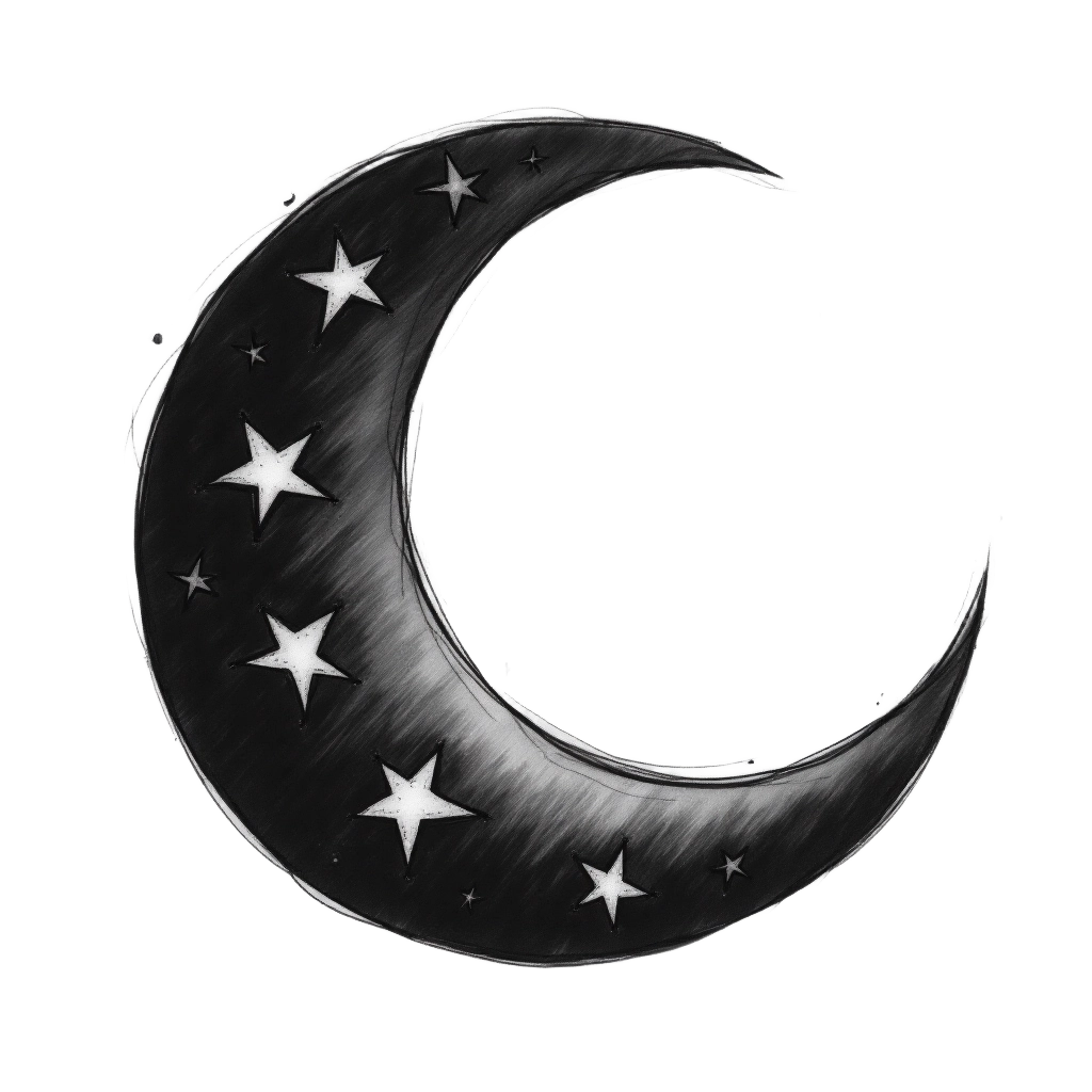 Celestial Crescent Moon