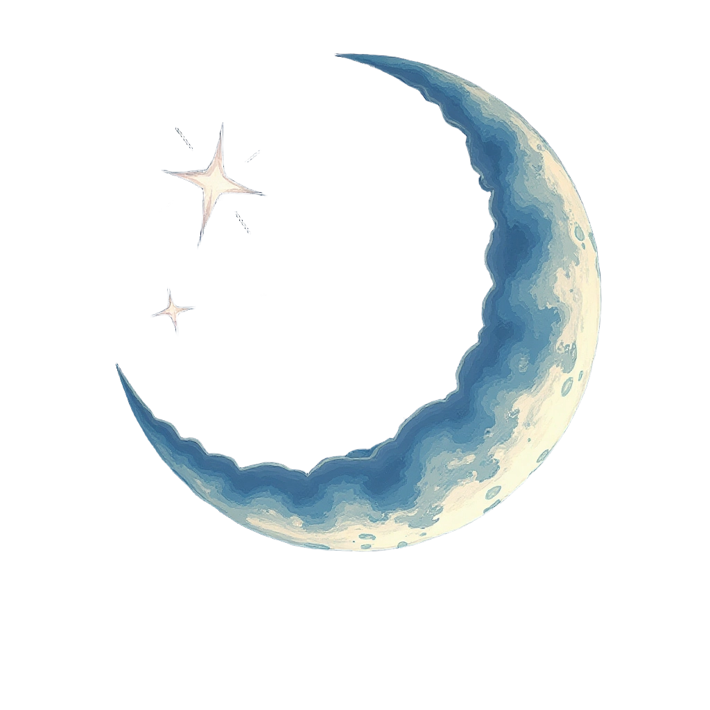 Crescent Moon and Stars