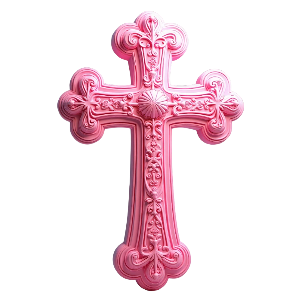 Ornate Pink Cross