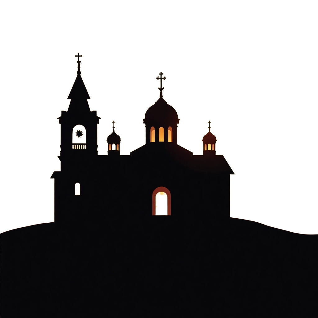 Silhouette of a Church