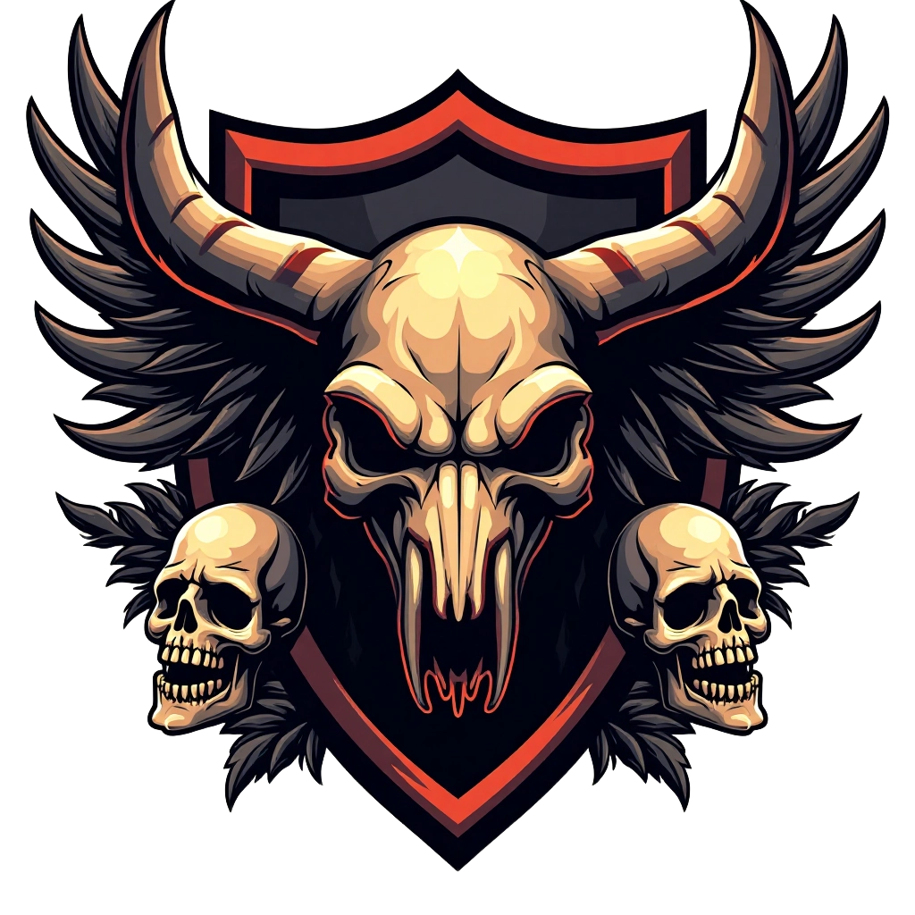 Skull and Horns Emblem