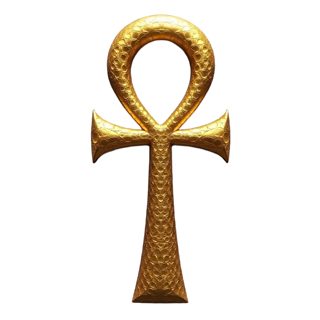 Golden Ankh Symbol