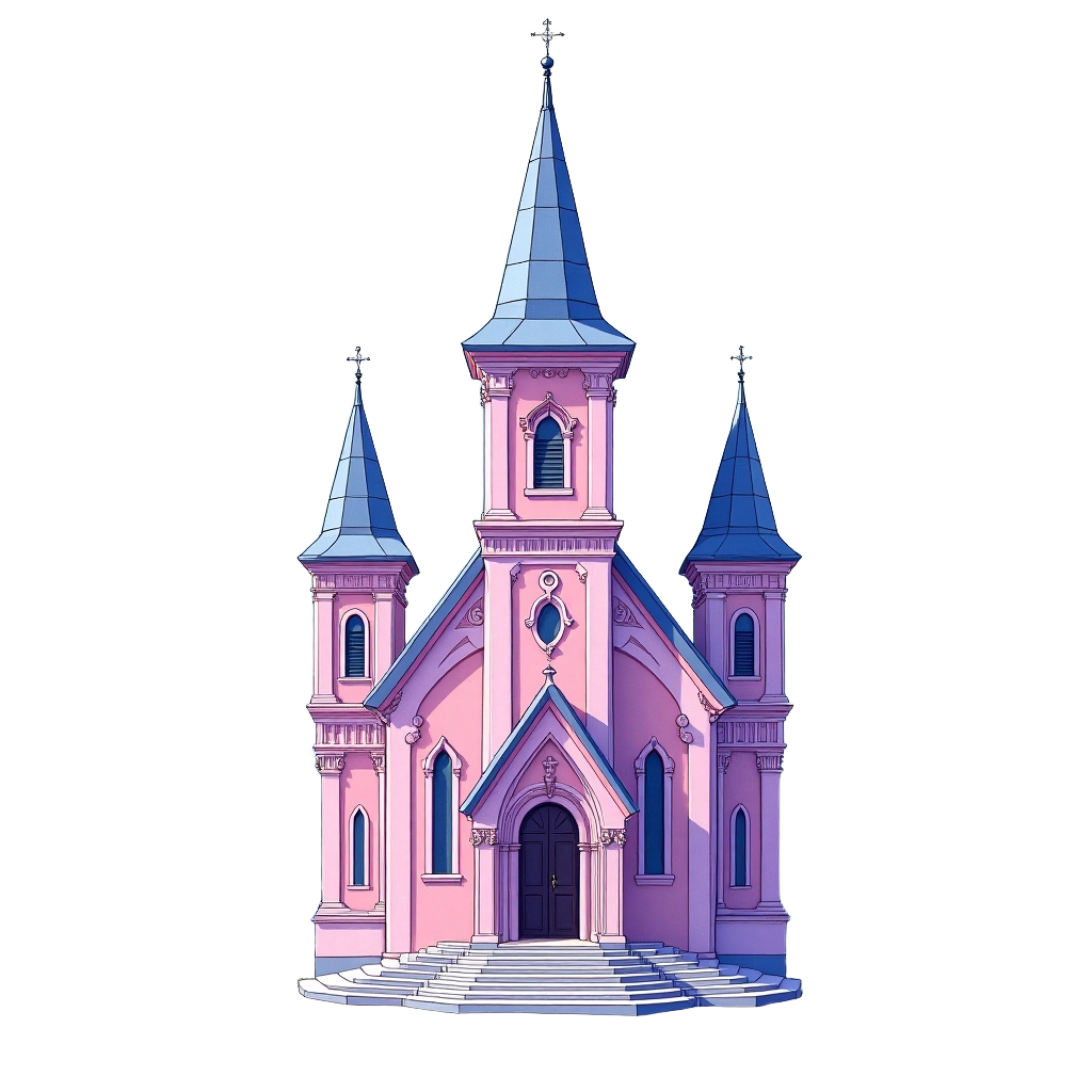 Pink Gothic Church