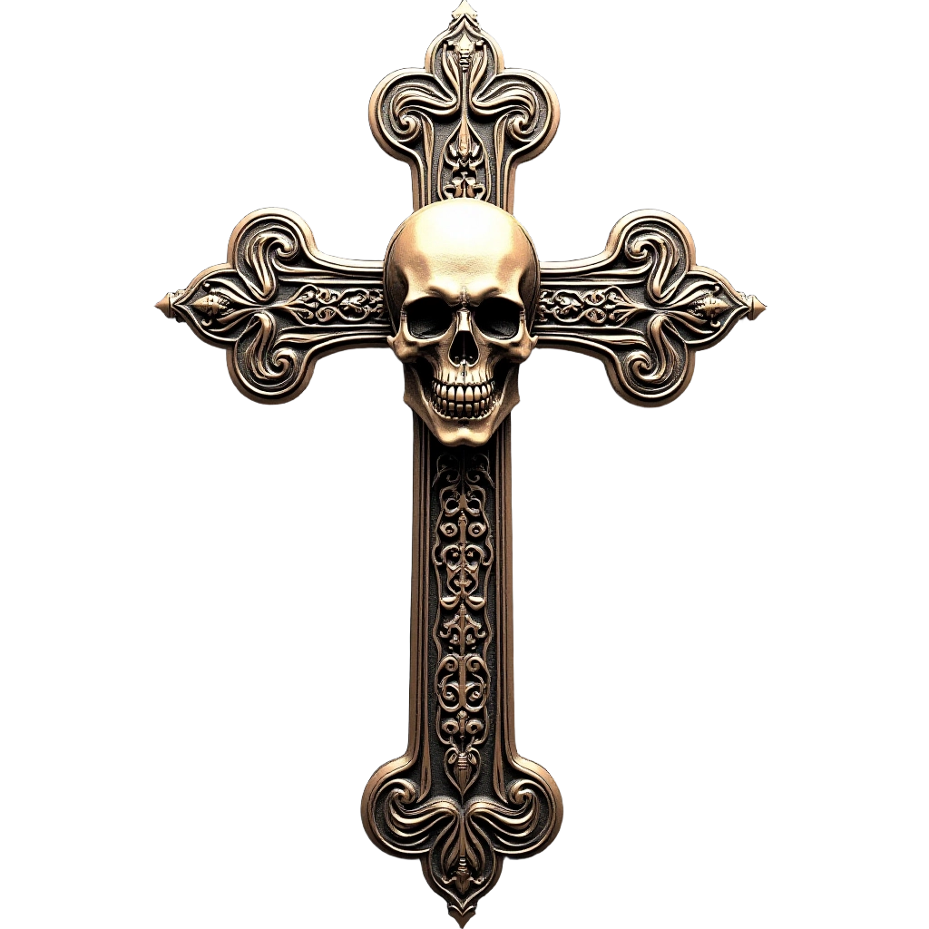 Gothic Skull Cross