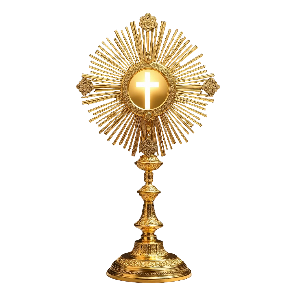 Golden Monstrance with Cross