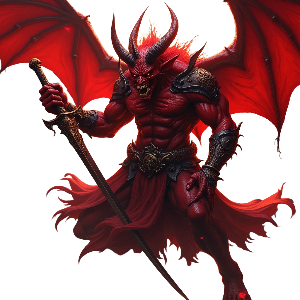 The Red Demon Warrior