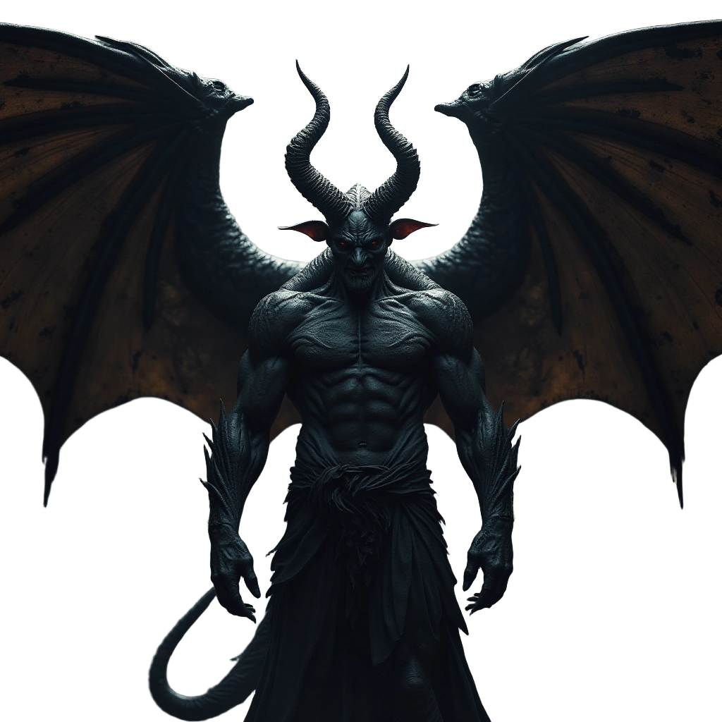 Dark Demon with Dragon Wings