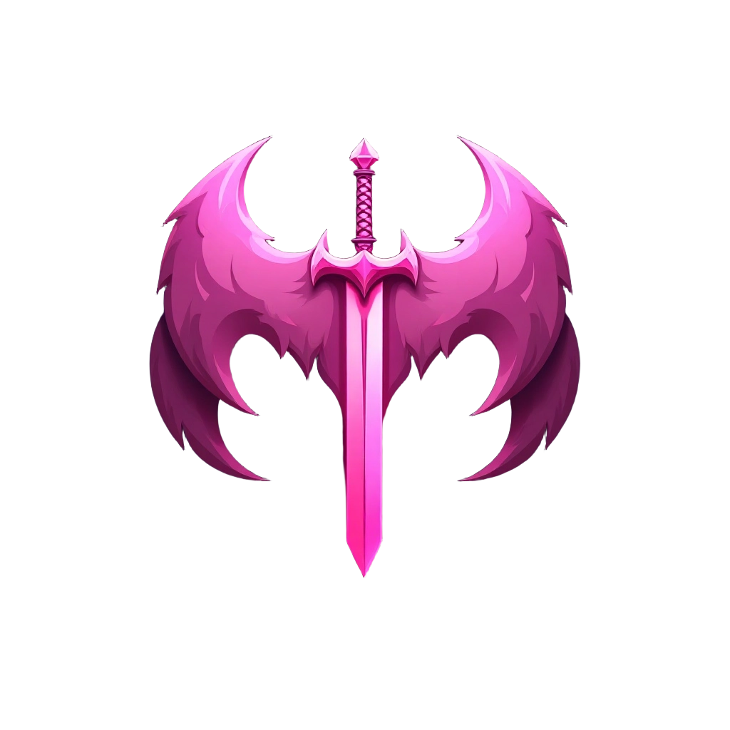 Pink Fantasy Sword Emblem