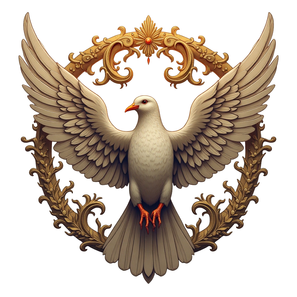 Elegant Dove Emblem