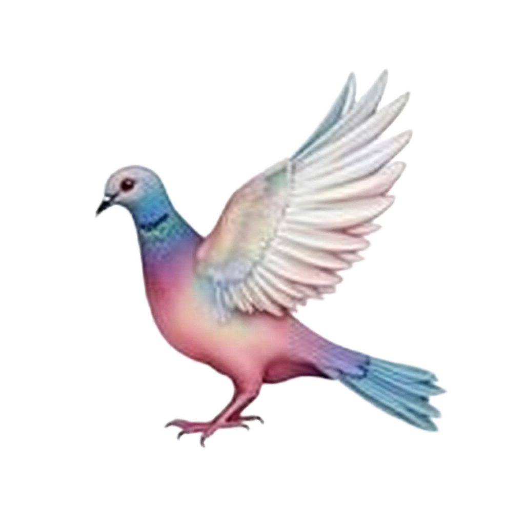 Colorful Flying Bird